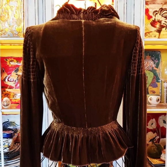 Vintage Betsey Johnson Velvet Cardigan - Picture 2 of 4